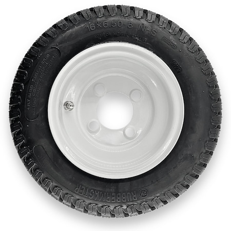 Rubbermaster - Steel Master Rubbermaster 16x6.50-8 4 Ply S-Turf Tire and 4 on 4 Stamped Wheel Assembly 598972